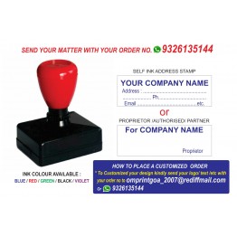Address / Proprietor Self Ink Stamp