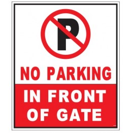 No Parking Sign Board